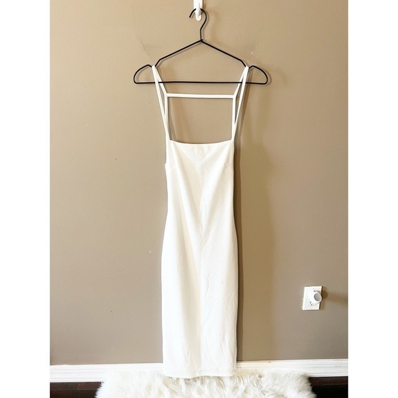 ASOS Dresses & Skirts - ASOS White Open Back Midi Dress